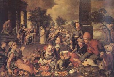 Pieter Aertsen Christ and the Adulteress (mk14) oil painting picture